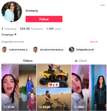 Buy Viral Fan TikTok Account with 220K Followers