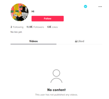 11K Verified TikTok Account for Sale
