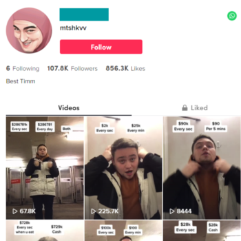 Buy Personal Humor TikTok Account with 100K Followers