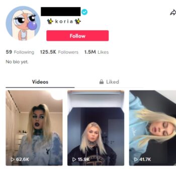 125K Personal Verified TikTok Account for Sale