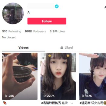 180K Personal Verified TikTok Account for Sale