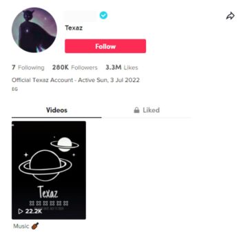 280K Verified TikTok Account for Sale