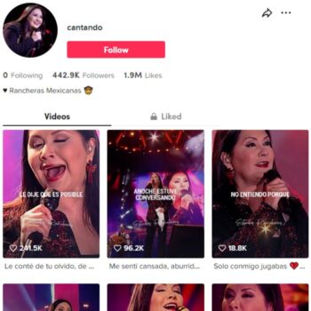 390K Latin Singer TikTok Account for Sale