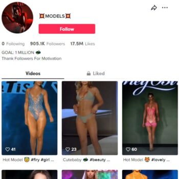 900K Hot Models TikTok Account for Sale