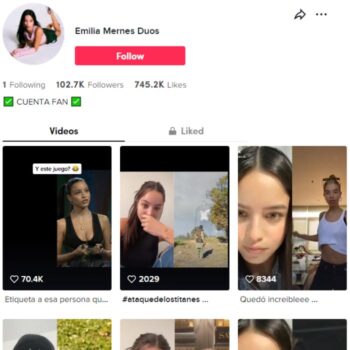95K Argentine Singer Music TikTok Account for Sale