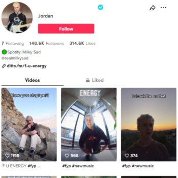 145k Verified Music Tiktok Account for sale