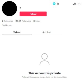 20K Blank Verified TikTok Account for sale