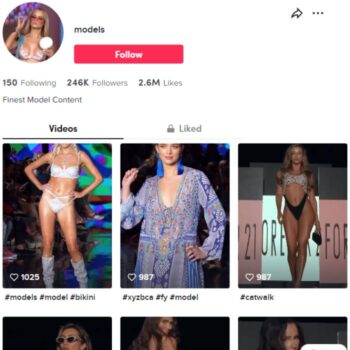 240k Models Fashion Instagram Account for sale