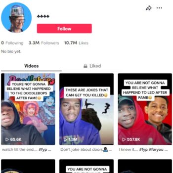 3.3M Reaction Commentary Tiktok Account for sale
