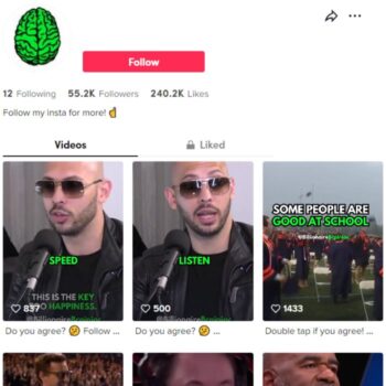 55k Motivation Tiktok Account for sale