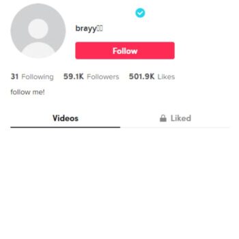 59k Verified (Blue Tick) Tiktok Account for sale