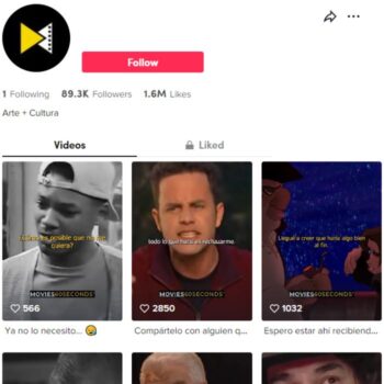 85k Movie Clips Entertainment Tiktok Account for sale