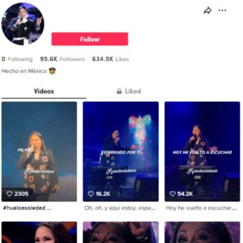 95k Music Entertainment Tiktok Account for sale