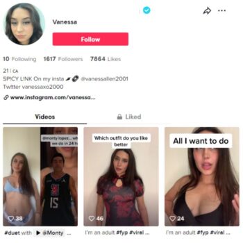 1.6K Blank Verified TikTok Account for sale
