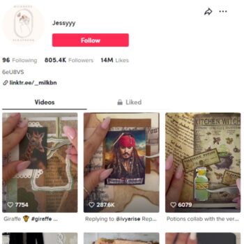 770k Journal Clips Entertainment Tiktok Account for sale