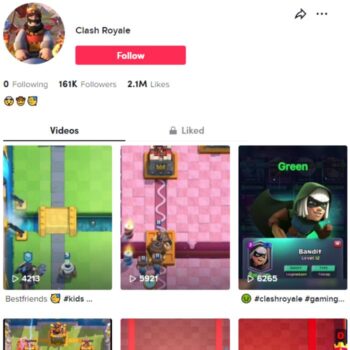 160k Entertainment Gaming Tiktok Account for sale