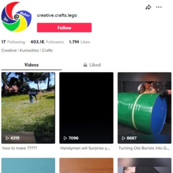 400K DIY Lifehacks TikTok Account for sale