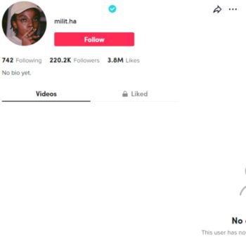 220K Blank Verified TikTok Account for sale
