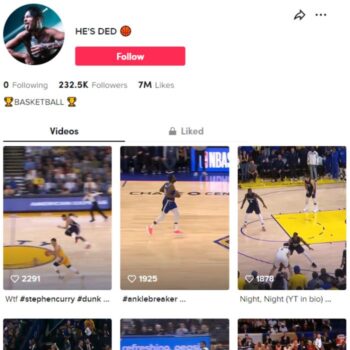230K Basketball Sports TikTok Account
