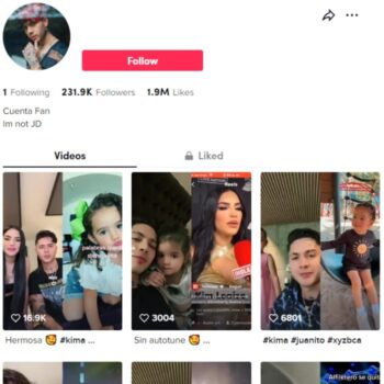 230K Reaction Viral Videos Tiktok Account for sale