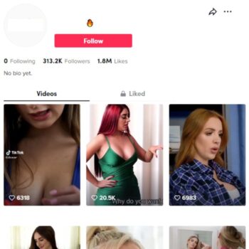 300K Hot Models TikTok Account for sale