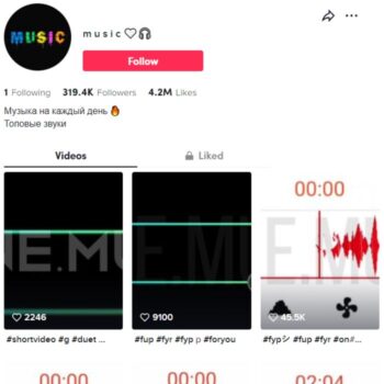 310k Music Entertainment Tiktok Account for sale