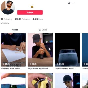 445K DIY Lifehacks TikTok Account for sale