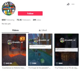70k Entertainment Gaming Tiktok Account for sale