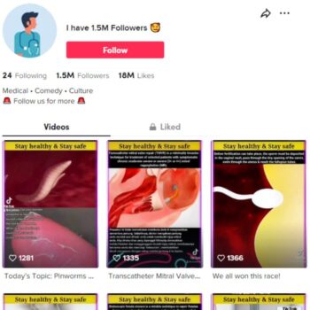 1M Educational Learning Tiktok Account for sale