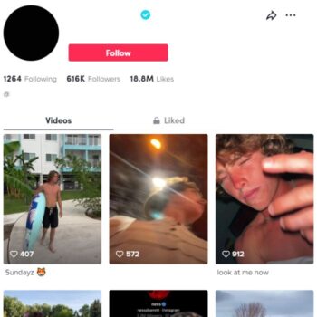 600K Influencer Tiktok Account for sale