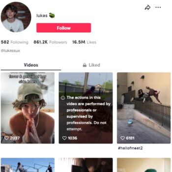 850K Influencer Tiktok Account for sale