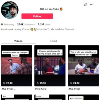 280k Viral Youtube Videos Tiktok Account for sale