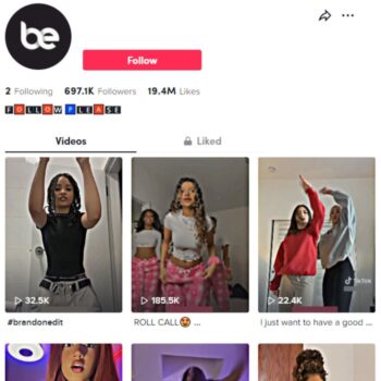 690k Entertainment Dance Tiktok Account for sale