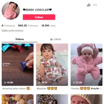 980K Babies Cute Tiktok Account for sale