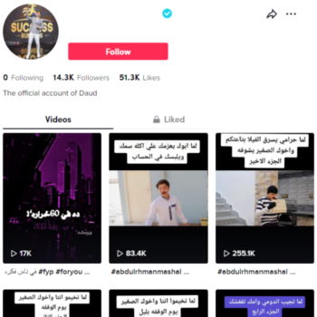 10k Verified Tiktok Account for sale