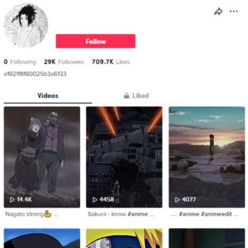 28K Anime TikTok Account for sale