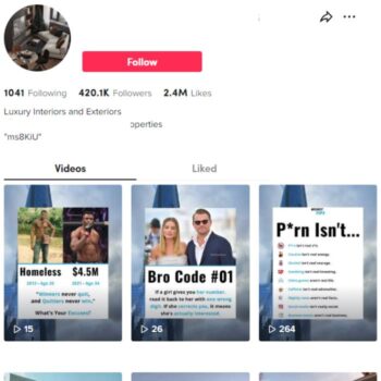 410K Luxury Mansions TikTok Account for sale