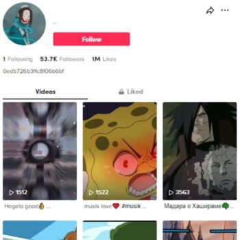 50k Cartoon Clips Tiktok Account for sale