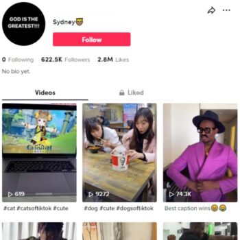610K Funny Videos TikTok Account for sale