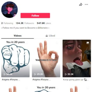 130k Business Motivation Tiktok Account for sale