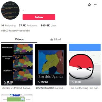 55k Geography Countries Tiktok Account for sale