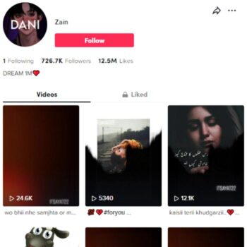 700K Love Quotes TikTok Account for sale