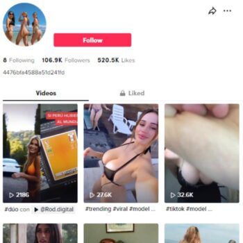 105K Hot Models TikTok Account for sale