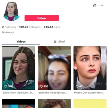 105K Turkish Girl TikTok Account for sale