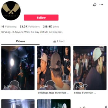 30K Rap Music Tiktok Account for sale