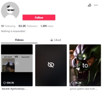 50k Movie Clips Entertainment Tiktok Account for sale