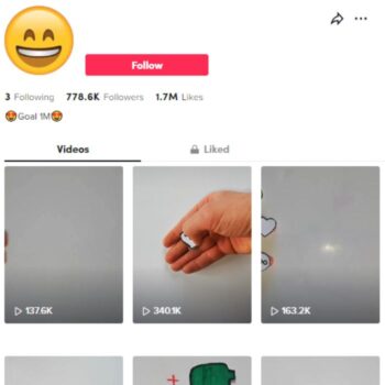 770K DIY Emojis TikTok Account for sale