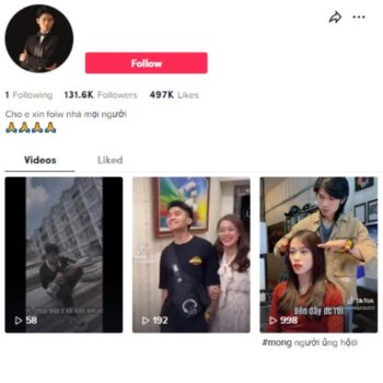 130K Funny Videos TikTok Account for sale