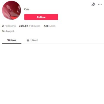 320K Blank TikTok Account for sale