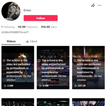 40K MMA Sports TikTok Account for sale